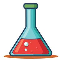 Modern Volumetric Flask Design vector