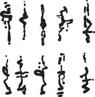 Abstract symbol elements vector
