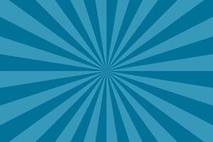 Blue retro striped background. Vintage radial art print. Abstract pop artwork pattern for your design and ideas. Can be used like card, poster, placard etc vector