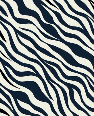 Vibrant Seamless Zebra Print Pattern - Black and White Animal Skin Background