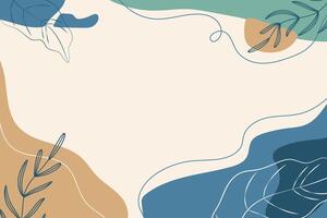 Abstract background with minimalist earth colors vector