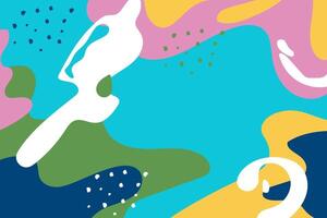 Abstract fluid background with organic shapes vector