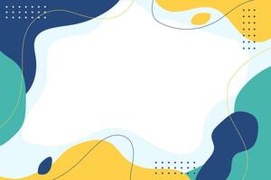 Creative artistic background with flowing forms vector