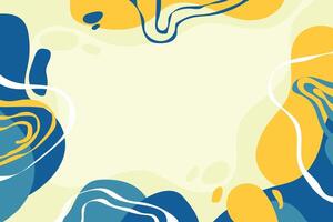 Elegant smooth composition with fluid shapes vector