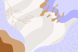 Abstract hand drawn background with soft colors vector
