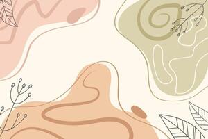 Abstract background with minimalist soft colors vector