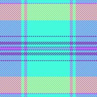 Vibrant pastel plaid pattern in teal, lavender, and yellow. Perfect for textile design, website backgrounds, or trendy social media graphics. vector
