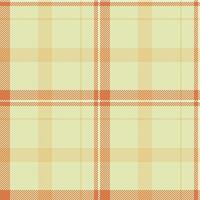 Elegant pastel plaid pattern in soft peach and pale green hues. Perfect for textile design, website backgrounds, or autumnal branding. vector