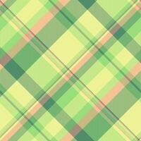 Elegant pastel plaid pattern. Soft greens and yellows create a calming, springlike design ideal for textiles, websites, or packaging. vector