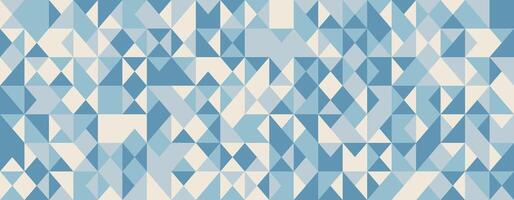 Abstract geometric pattern featuring a calming palette of blues and creams. Ideal for backgrounds, website design, or textile prints. vector