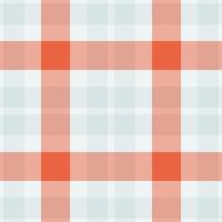 Cloth seamless pattern plaid, shirt textile check . Fuzzy texture background tartan fabric in white and red colors. vector