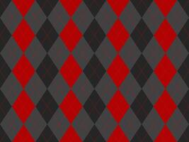 Bold red and grey argyle pattern. Classic diamond design, perfect for backgrounds, textiles, or fashion projects. Stylish geometric texture evokes sophistication and tradition. vector