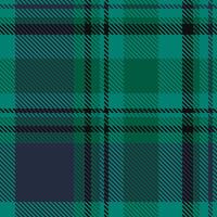 Line background plaid check, cowboy tartan fabric seamless. Duvet texture pattern textile in teal and dark colors. vector