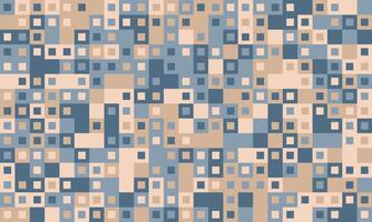 Abstract geometric pattern of muted blue and beige squares. Ideal for backgrounds, textiles, website design, and modern branding. vector
