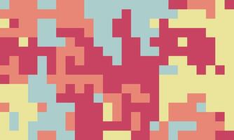 Abstract pixel art background. Pastel color palette creates a calming yet vibrant mood. Ideal for websites, presentations, and social media. Use as a texture or pattern for unique designs. vector