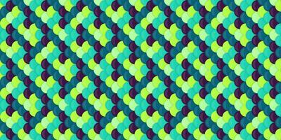 Vibrant abstract pattern with overlapping teal, lime, and purple circles creating a dynamic, textured effect. Ideal for backgrounds, textiles, website design, and modern branding. vector