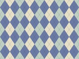 Elegant argyle pattern in muted blues and creams. Perfect for backgrounds, textiles, or branding, this timeless design evokes sophistication and classic style. vector