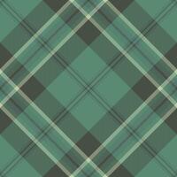 Seamless teal and olive green plaid pattern. Elegant, textured design ideal for textile prints, website backgrounds, or fashion projects. vector
