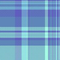 Scratched seamless tartan, checks texture pattern textile. Tracery fabric plaid check background in blue and teal colors. vector