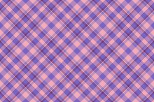 Elegant pastel plaid pattern in soft purple and pink hues. Perfect for textile design, website backgrounds, or crafting projects. vector