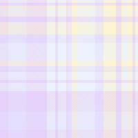 Soft pastel plaid pattern in lilac and cream. Ideal for textile design, website backgrounds, or scrapbooking projects. Evokes feelings of calmness and serenity. A delicate and versatile design. vector