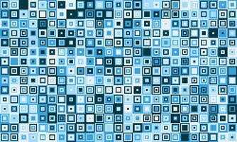 Abstract geometric background featuring a mosaic of tiny, varying shades of blue squares. Ideal for website banners, tech presentations, or modern design projects. vector