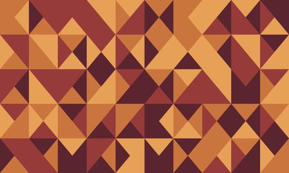 Abstract geometric autumnal pattern. Warm earthy tones create a sophisticated, textured design perfect for backgrounds, textiles, or website design. vector