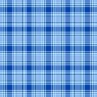 Oriental pattern tartan textile, deep background check fabric. Premium plaid seamless texture in blue and light colors. vector