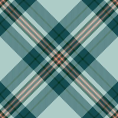 Elegant teal and beige plaid pattern, perfect for textile design, apparel, or website backgrounds. This symmetrical design evokes a sense of sophisticated style and timeless tradition.