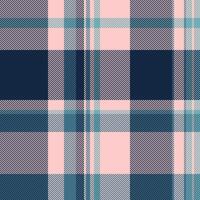 Elegant blush pink and navy blue plaid pattern. Perfect for textile designs, fashion, branding, or website backgrounds. This sophisticated textile texture evokes feelings of comfort and style. vector