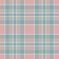 Cut out seamless fabric check, order plaid textile background. Fashionable pattern tartan texture in light and pastel colors. vector