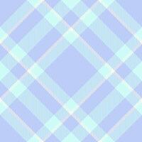 Calm tartan fabric , geometrical pattern background plaid. Grunge seamless check textile texture in light and sea shell colors. vector