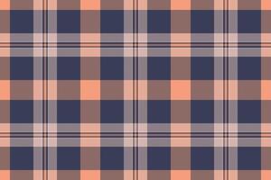 Elegant coral and navy plaid pattern. Perfect for textile design, fashion, website backgrounds, or scrapbooking. vector
