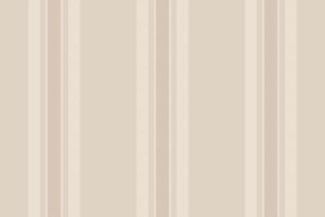 Subtle beige and cream vertical stripes create a calming, minimalist textile pattern. Perfect for backgrounds, website design, or fabric prints, this elegant design evokes serenity and sophistication. vector