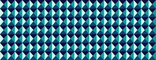 Abstract geometric teal and navy blue triangle pattern. Seamless design ideal for backgrounds, websites, textiles, and modern branding. Creates a sense of depth and visual interest. vector