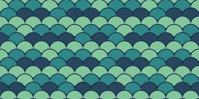 Serene teal and green fish scale pattern. Perfect for backgrounds, textiles, or website design. Evokes calm, nature, and subtle elegance. Versatile and stylish repeating texture. vector
