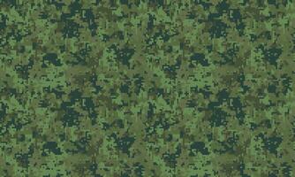 Intricate digital camouflage pattern in shades of green. Perfect for backgrounds, textures, militarythemed designs, or adding a sense of concealment and mystery to your projects. vector