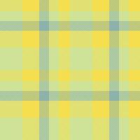 Pastel yellow and green plaid pattern. Ideal for textile design, fashion, wrapping paper, or website backgrounds. This cheerful, seamless texture evokes feelings of spring and optimism. vector