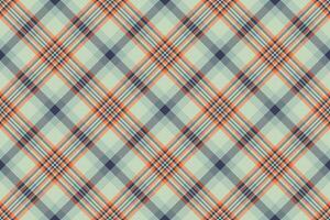 Elegant diagonal plaid pattern in muted peach, grey, and blue tones. Perfect for textile designs, website backgrounds, or crafting projects. vector