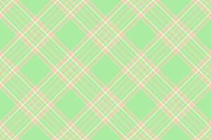 Delightful pastel green and beige diagonal plaid pattern. Perfect for spring or summer designs, textiles, websites, and packaging. vector