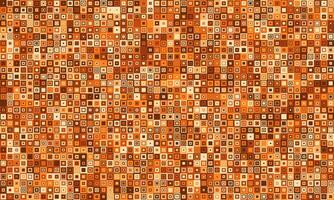 Abstract warmtoned mosaic pattern. Seamless texture of tiny squares in various shades of orange and brown, creating a visually rich and complex design. vector