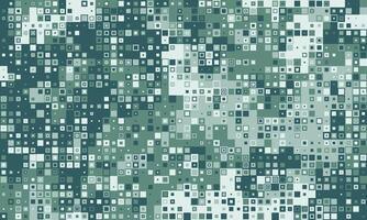 Abstract mosaic of teal squares, perfect for tech, data, or digital backgrounds. Represents connectivity, complexity, and modern design. Ideal for websites, presentations, and social media. vector