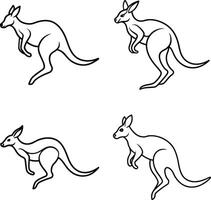 Minimal One Line Art Template for Coloring Page vector