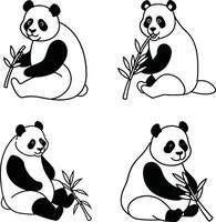 Meditation One Line Art Template for Coloring Page vector