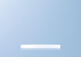 Pastel blue background 3d with white podium. 3D abstract studio room with pedestal podium. Space for selling products on the website. illustration. vector