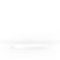 White background 3d with podium. 3D abstract studio room with pedestal podium. Space for selling products on the website. illustration. vector