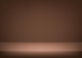 Empty classic brown studio room background. Space for selling products on the website. illustration. vector