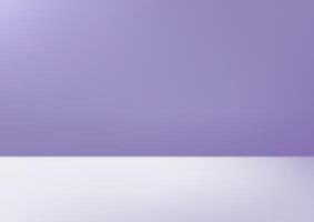 Empty purple and white studio background. Empty room with light effect. Space for selling products on the website. illustration. vector