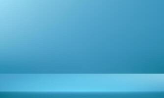 Empty blue studio room background. Space for selling products on the website. illustration. vector