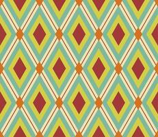 Abstract diamonds retro colorful seamless pattern vector